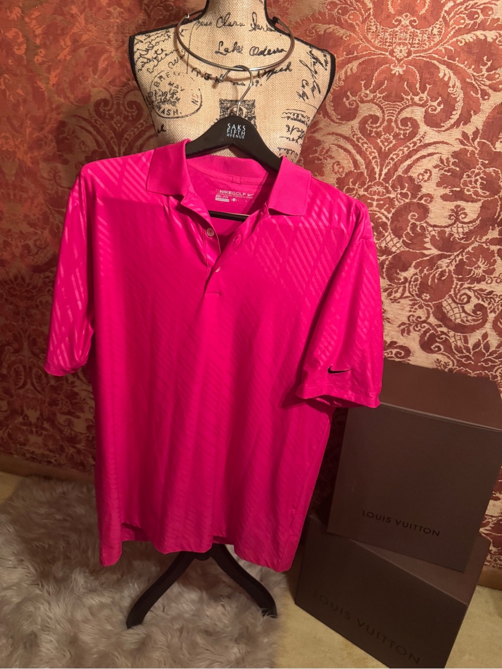Nike Men’s Golf Hot Pink Polo Shirt